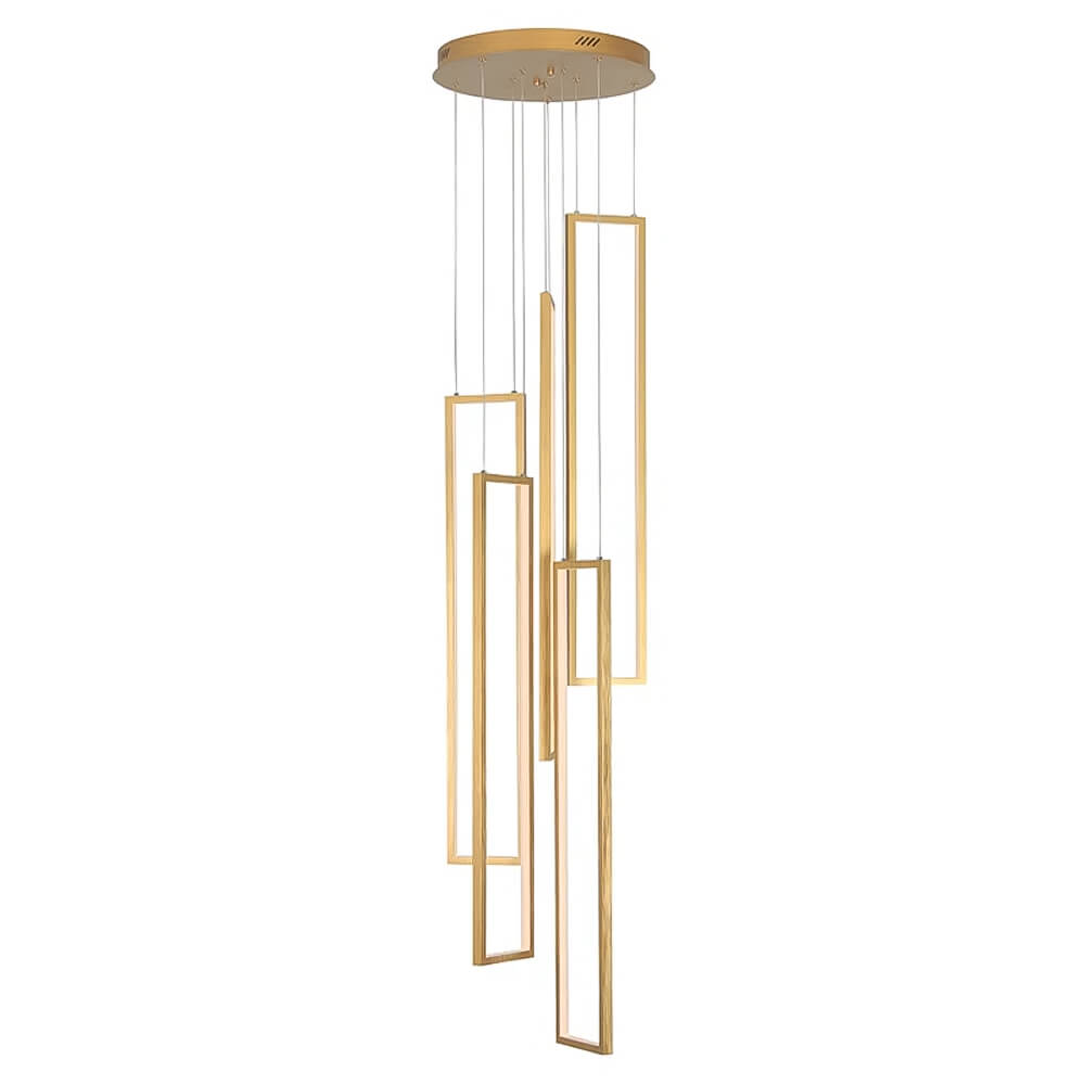 Lustre 5 Lumières LED Connecté Noir | Rimo