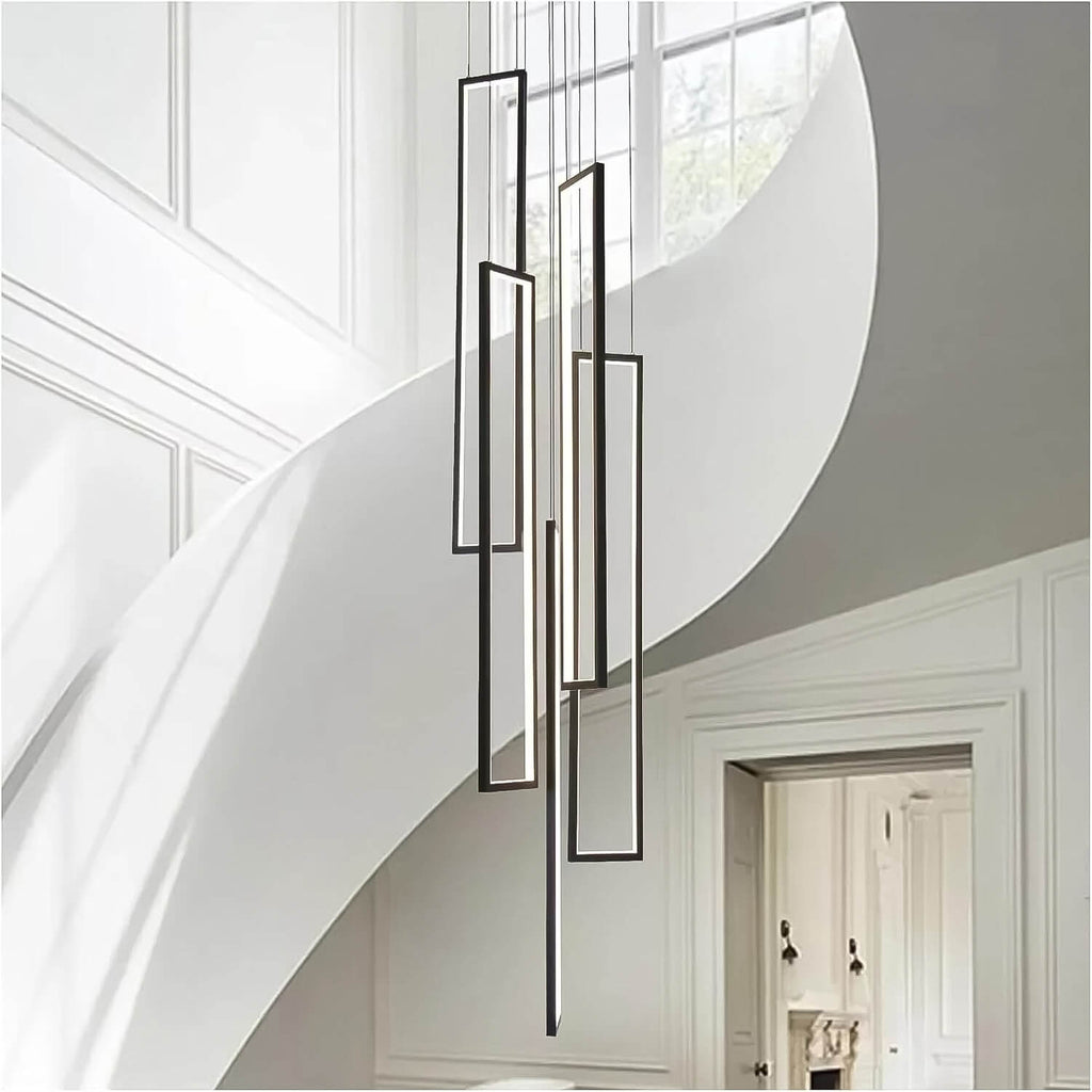 Lustre 5 Lumières LED Connecté Noir | Rimo