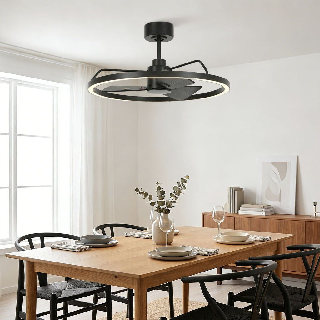 Plafonnier Ventilateur Anneau Laiton | Selo