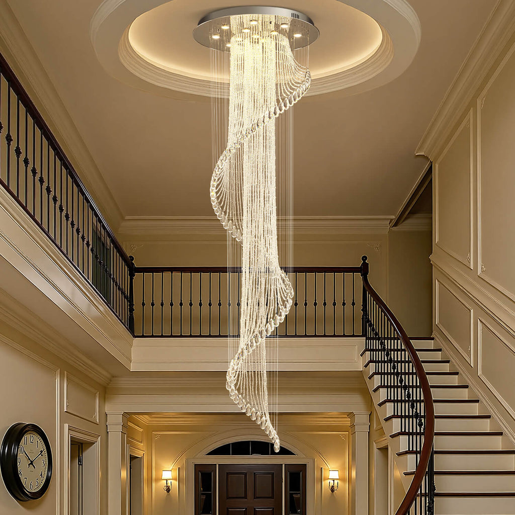 Lustre Spirale Cristal Design | Moka