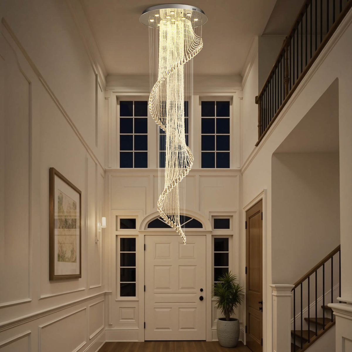 Lustre Spirale Cristal Design | Moka