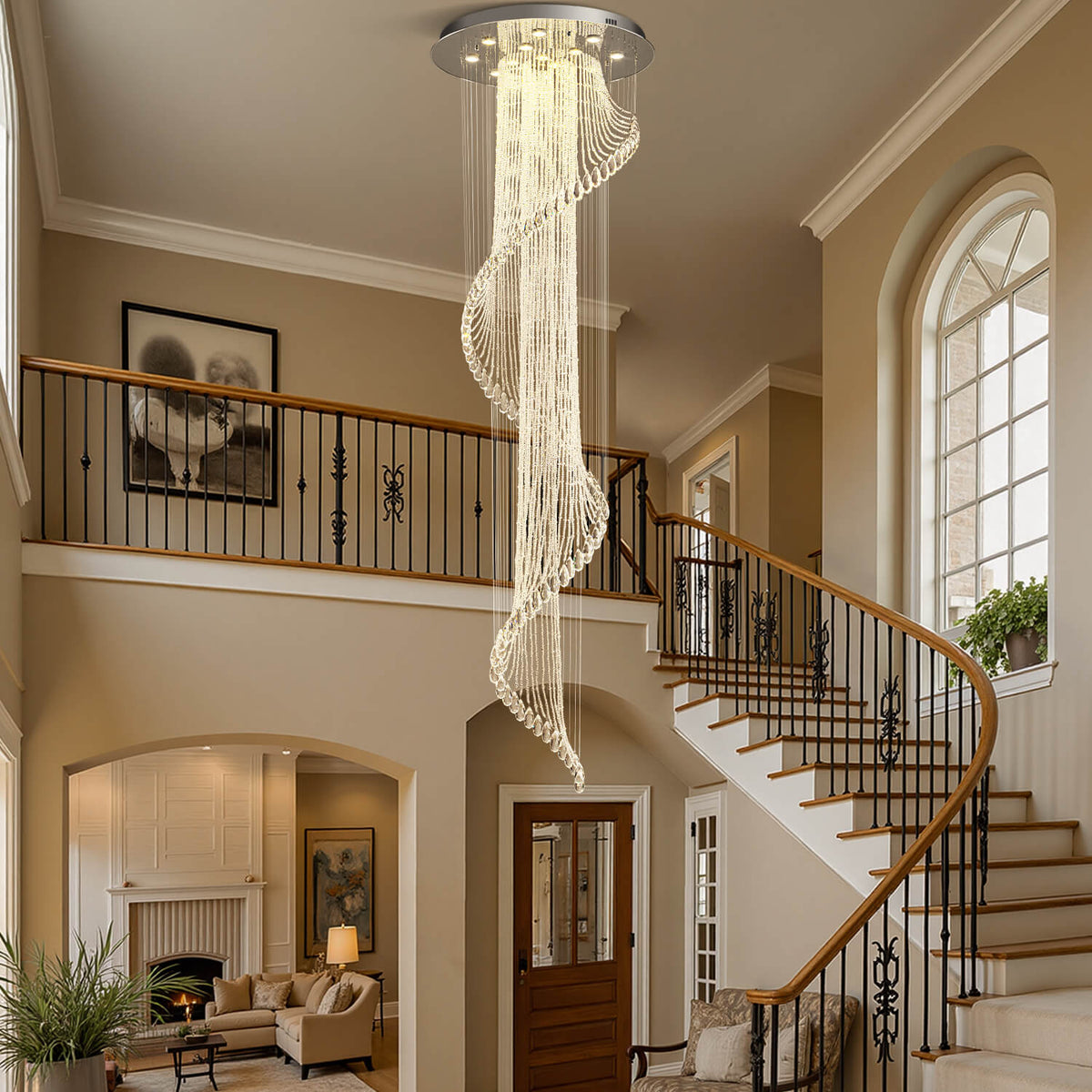 Lustre Spirale Cristal Design | Moka