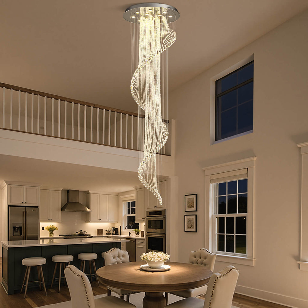 Lustre Spirale Cristal Design | Moka