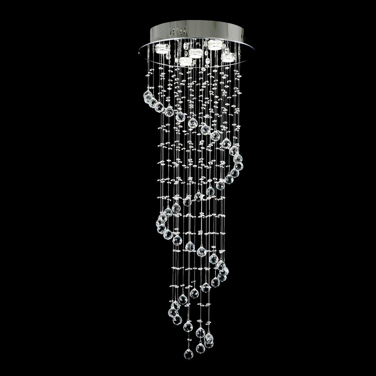 Lustre Spirale Cristal Escalier | Naro
