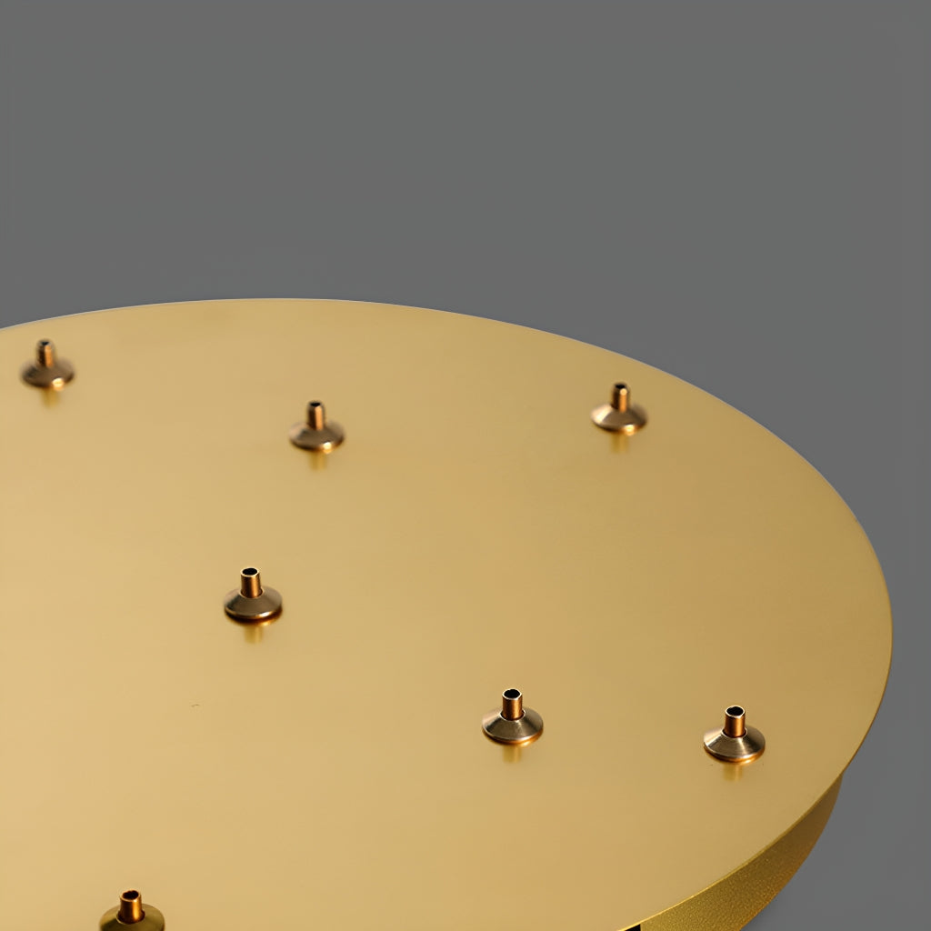 Lustre Cristal Doré 8 Niveaux | Mamo