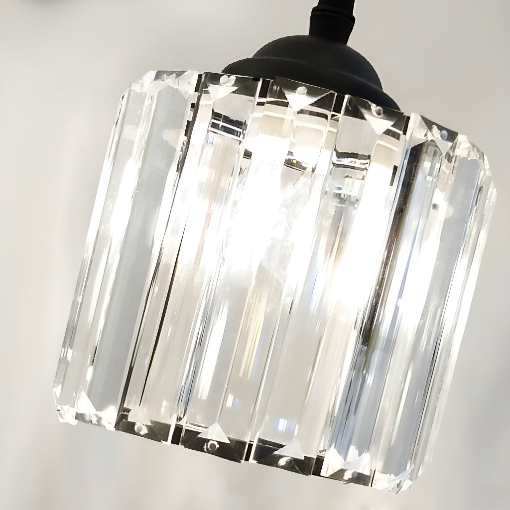 Lustre Spirale 8 Bras Cristal Noir | Losa