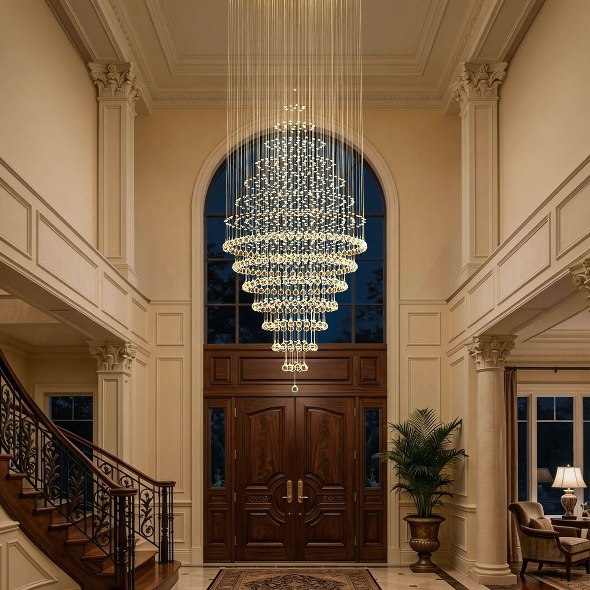 Lustre Spirale Cristal Grand Format | Lasa
