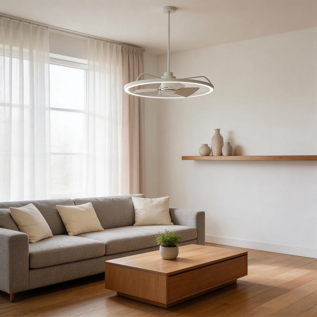Plafonnier Ventilateur Anneau Laiton | Selo