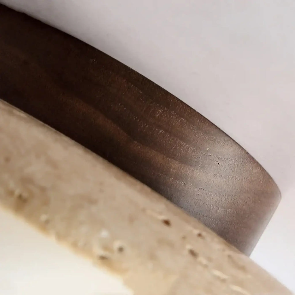 Plafonnier Cylindrique Pierre et Bois | Gava