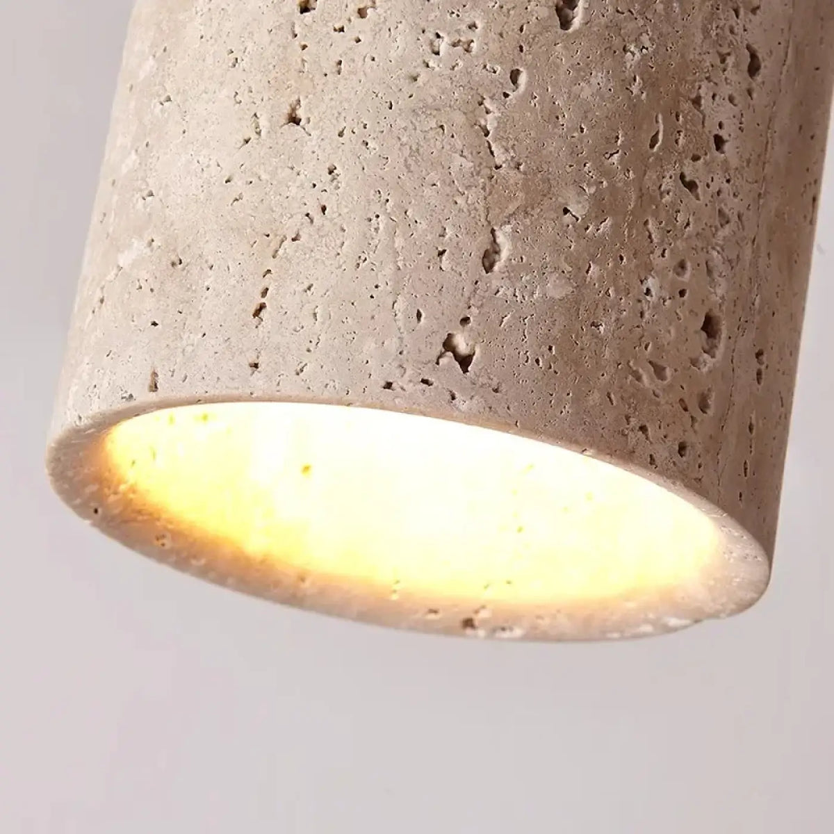 Plafonnier Cylindrique Pierre et Bois | Gava