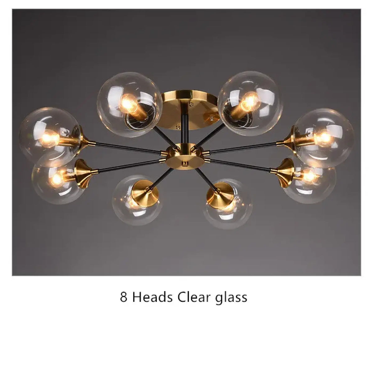 Plafonnier en Verre Ambré Style Vintage | Nali