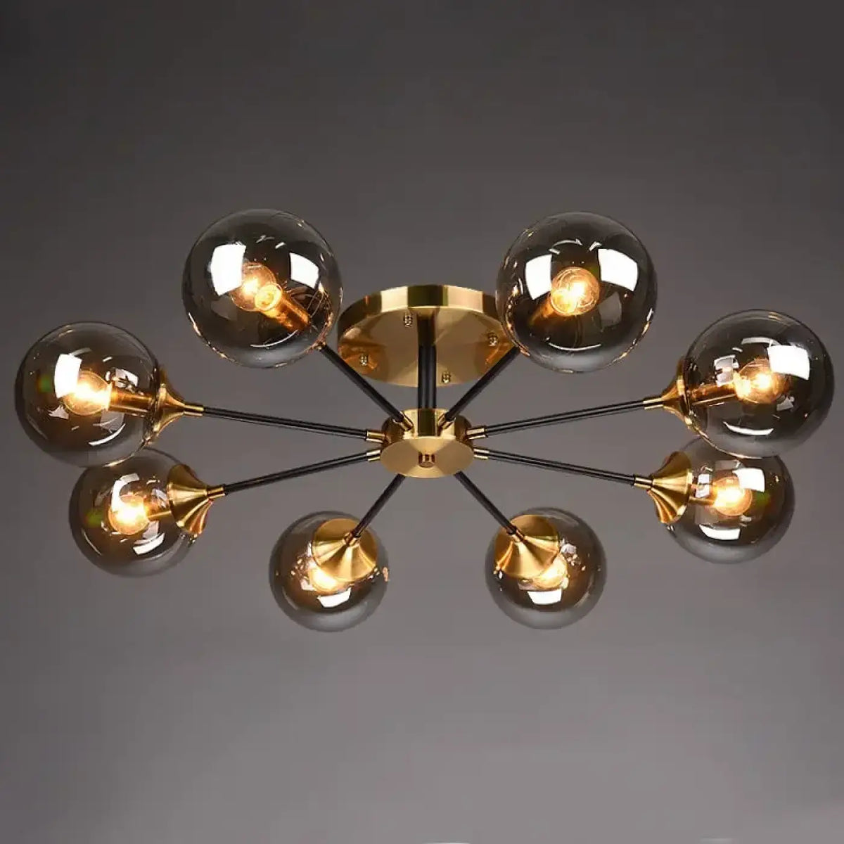 Plafonnier en Verre Ambré Style Vintage | Nali