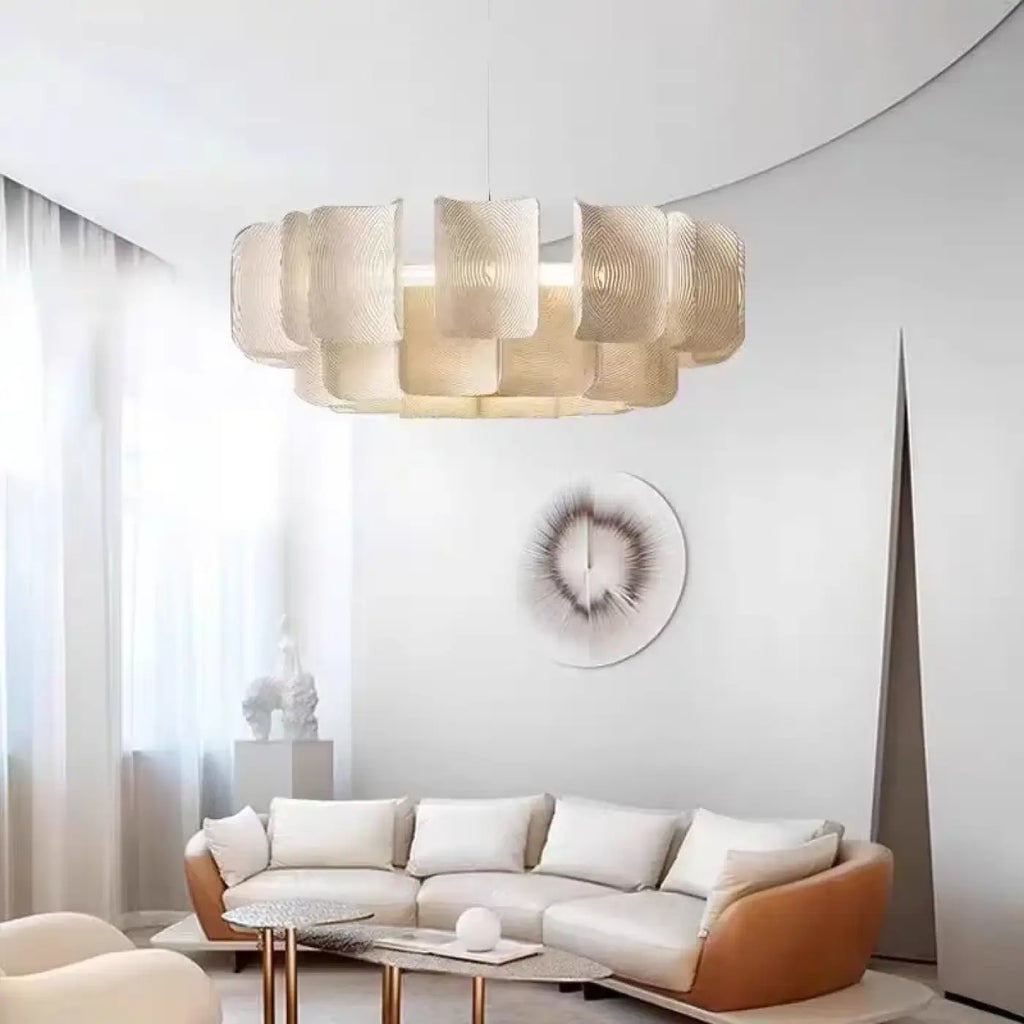 Plafonnier Doré Floral à Pétales Lumineuses | Nulo