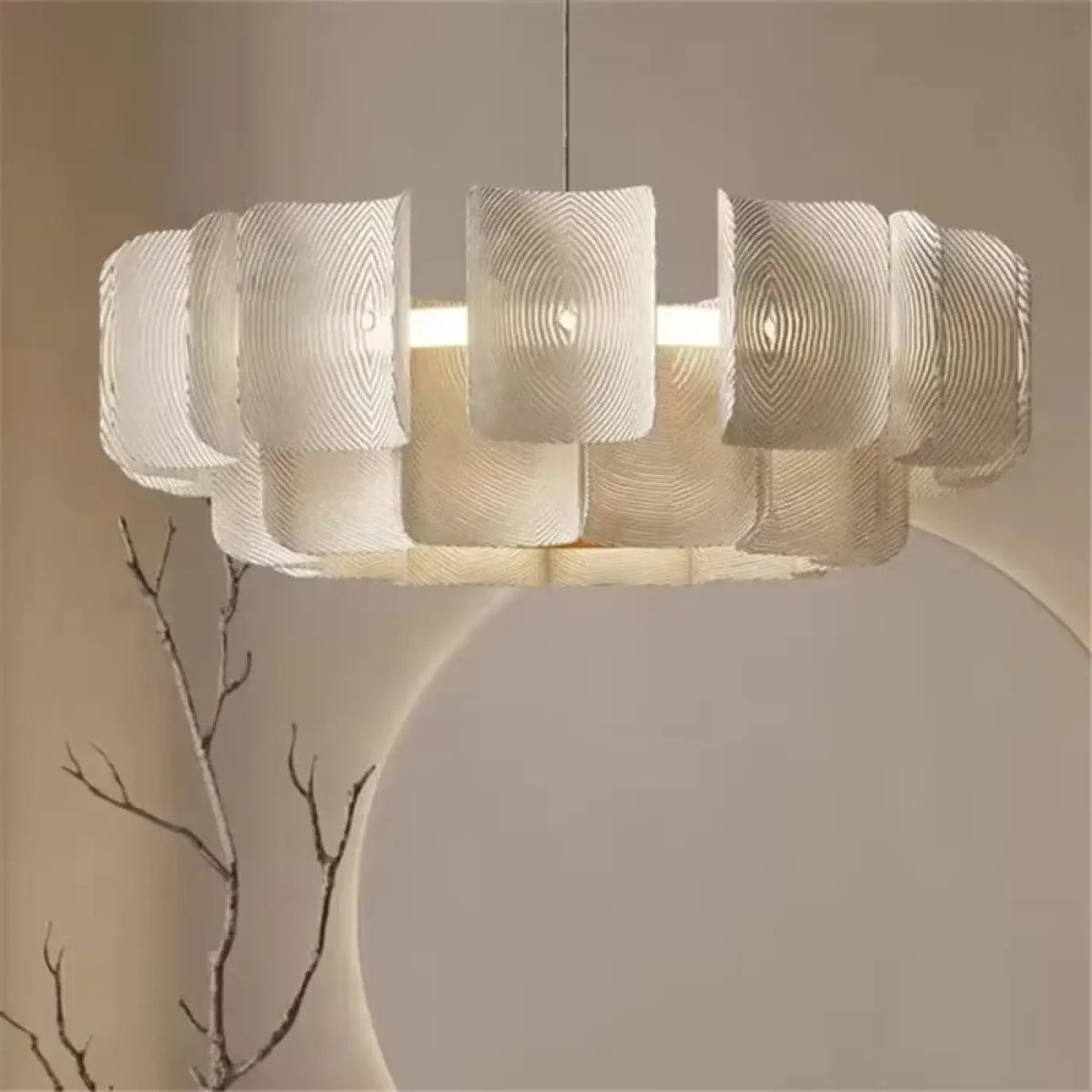 Plafonnier Doré Floral à Pétales Lumineuses | Nulo