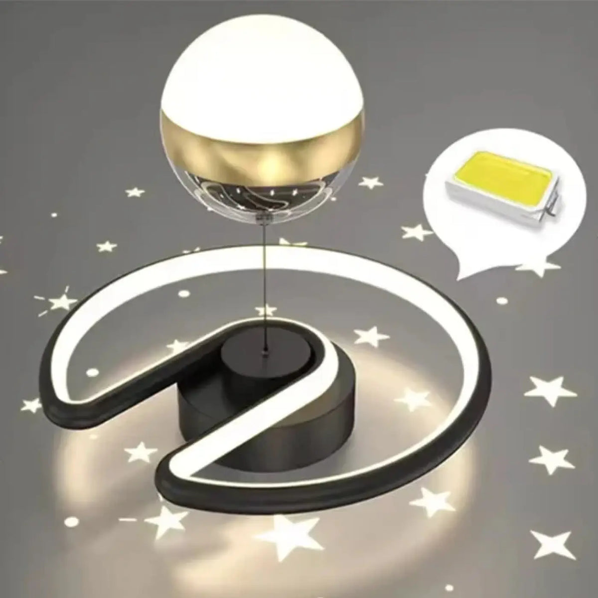 Plafonnier Globe Bicolore Design | Fara