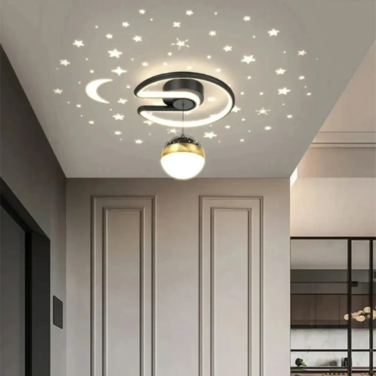 Plafonnier Globe Bicolore Design | Fara