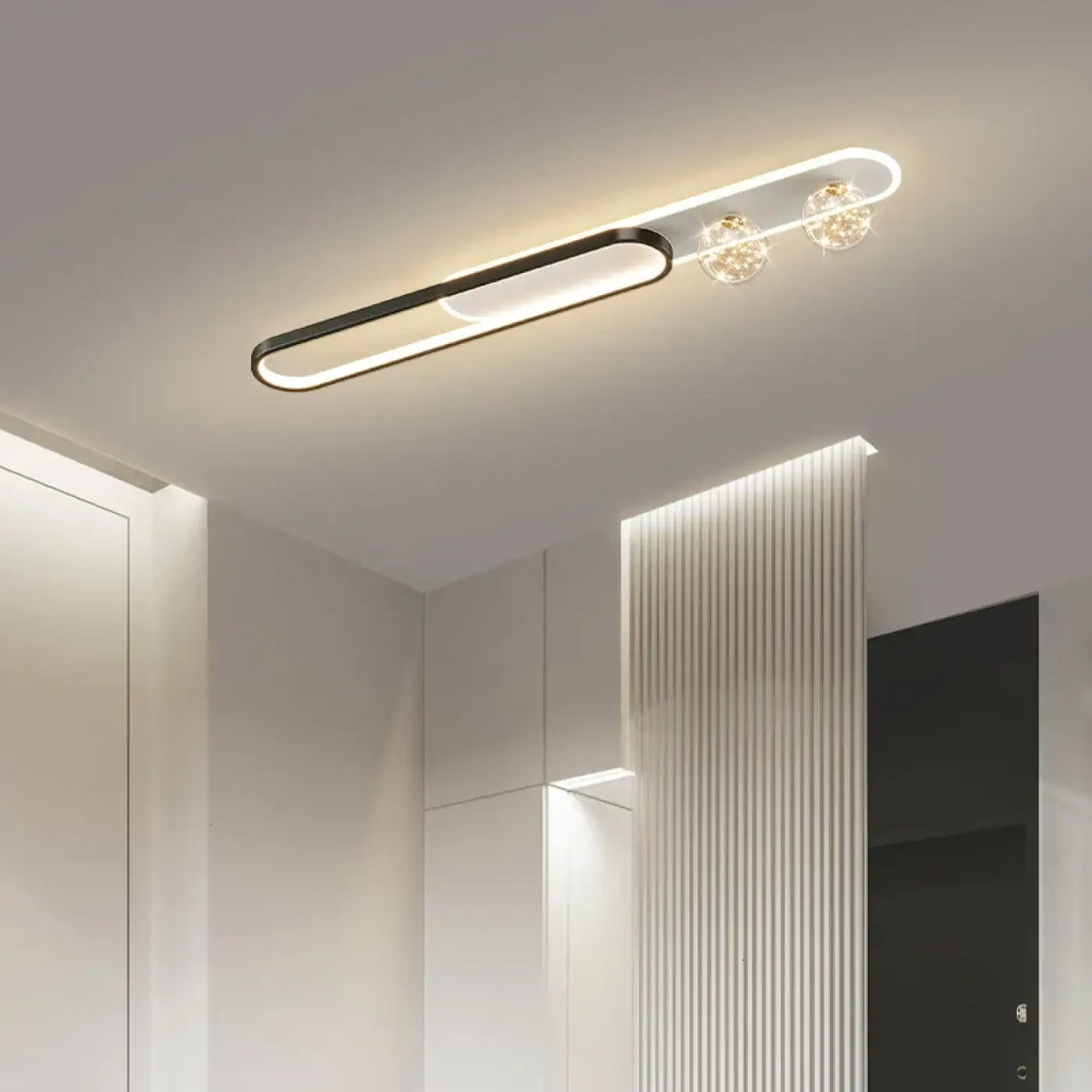 Plafonnier LED Ovale Doré | Luka