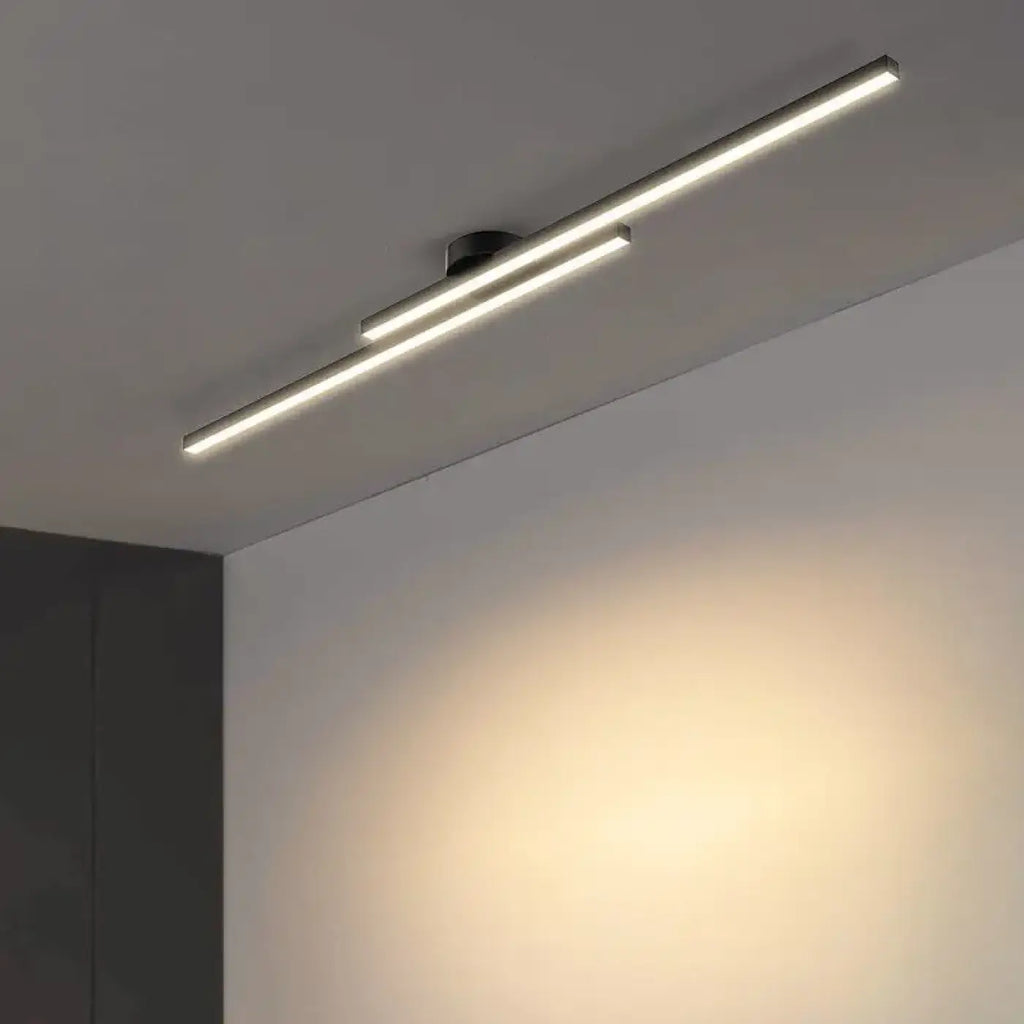 Plafonnier LED Linéaire Orientable Noir ou Blanc | Haka