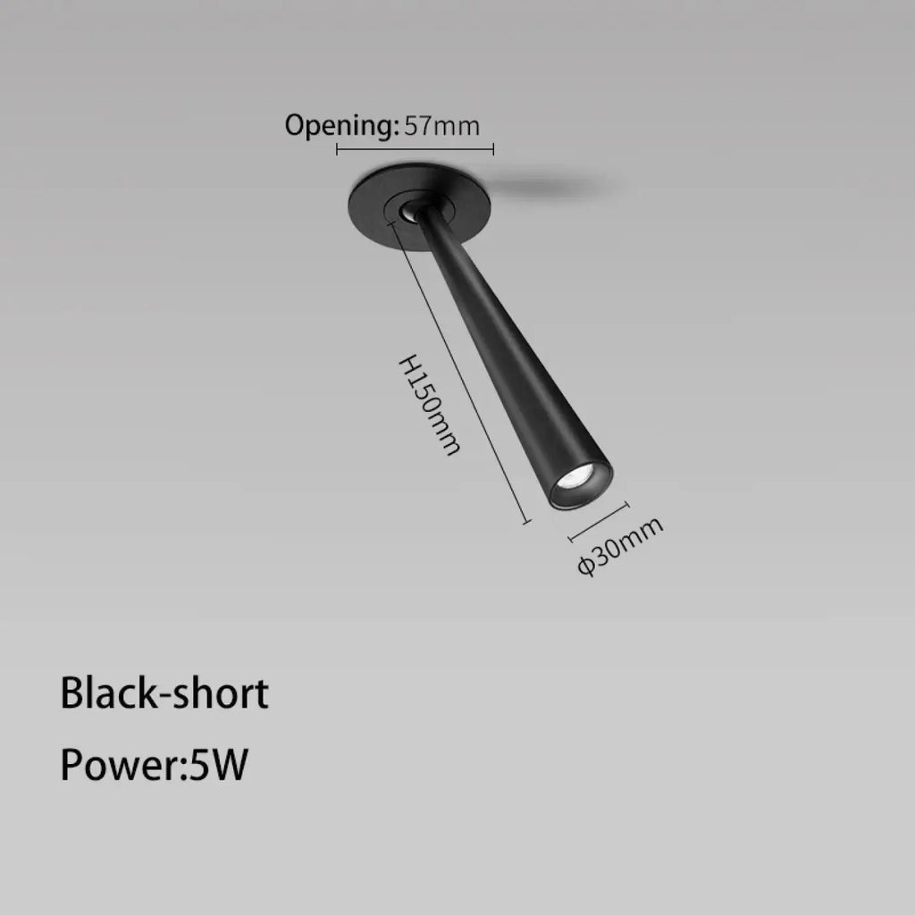 Plafonnier Spot LED Encastré Blanc ou Noir | Hata