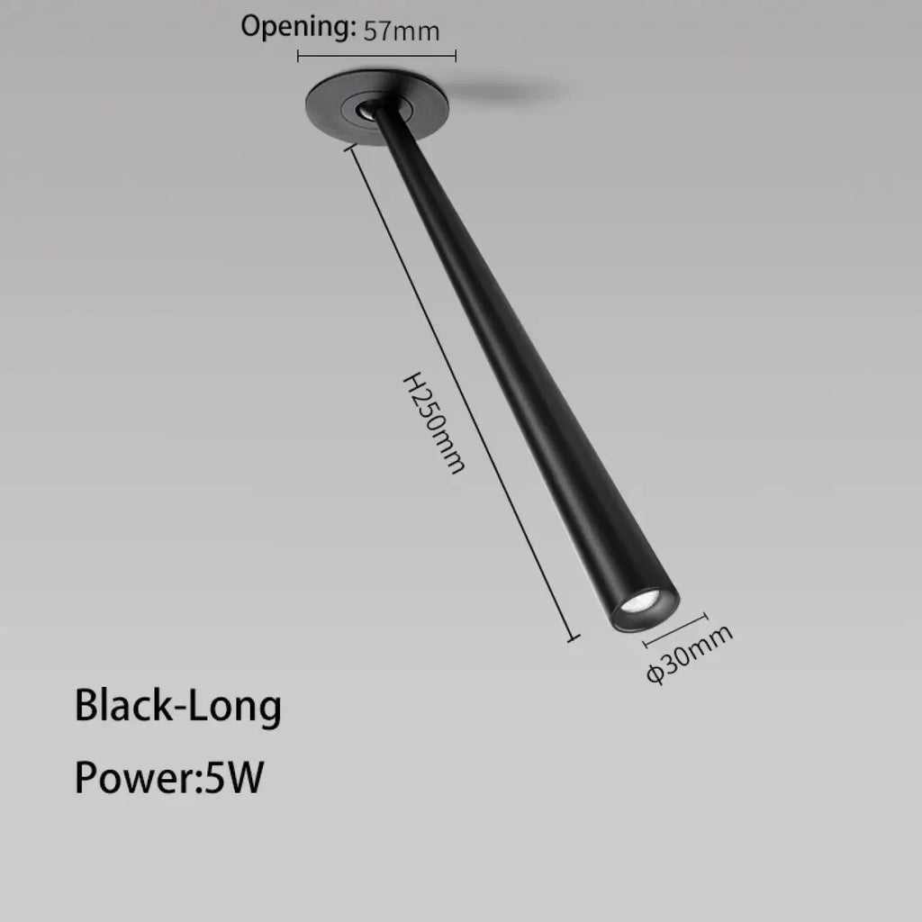 Plafonnier Spot LED Encastré Blanc ou Noir | Hata