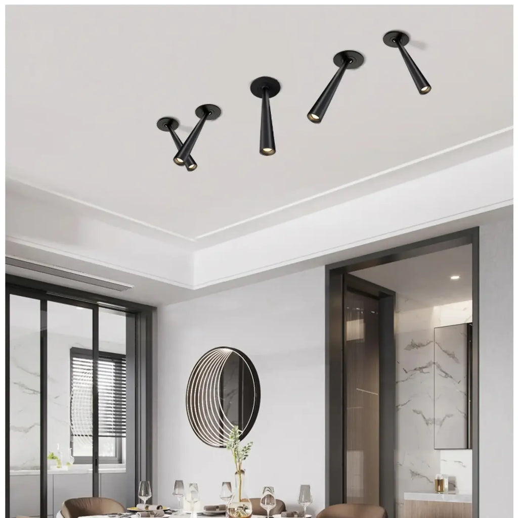 Plafonnier Spot LED Encastré Blanc ou Noir | Hata
