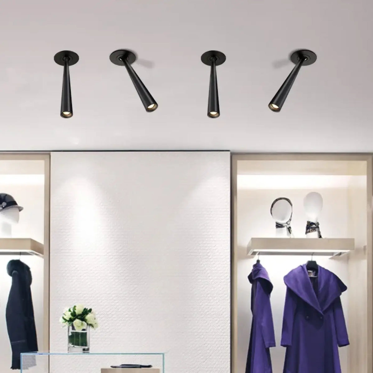 Plafonnier Spot LED Encastré Blanc ou Noir | Hata