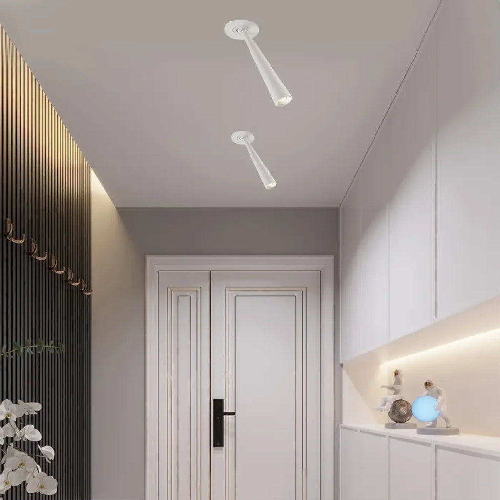 Plafonnier Spot LED Encastré Blanc ou Noir | Hata