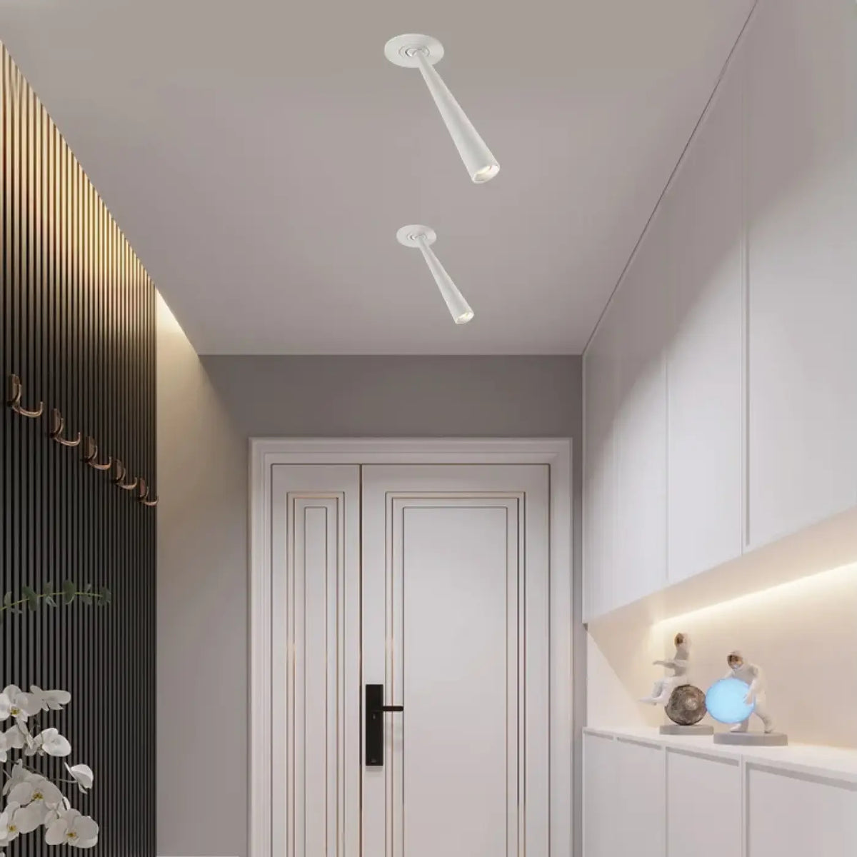 Plafonnier Spot LED Encastré Blanc ou Noir | Hata