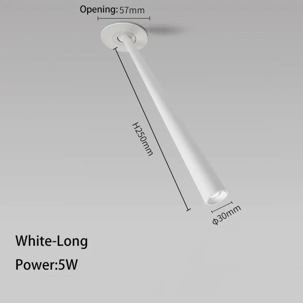 Plafonnier Spot LED Encastré Blanc ou Noir | Hata