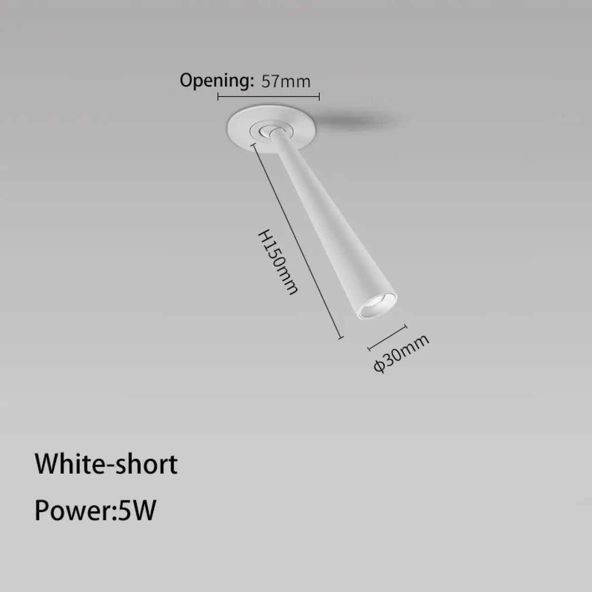 Plafonnier Spot LED Encastré Blanc ou Noir | Hata