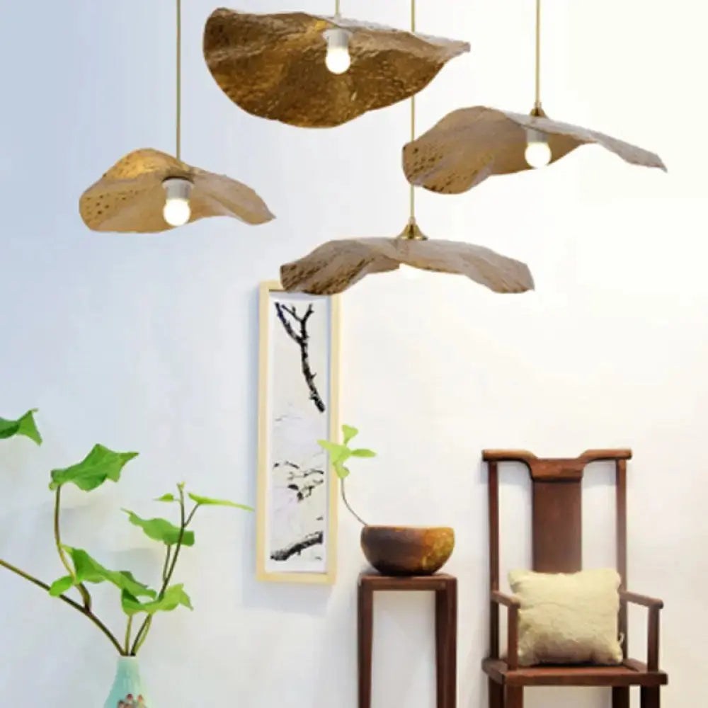 Lampe Suspendue Feuille de Lotus Cuivrée | Nusa