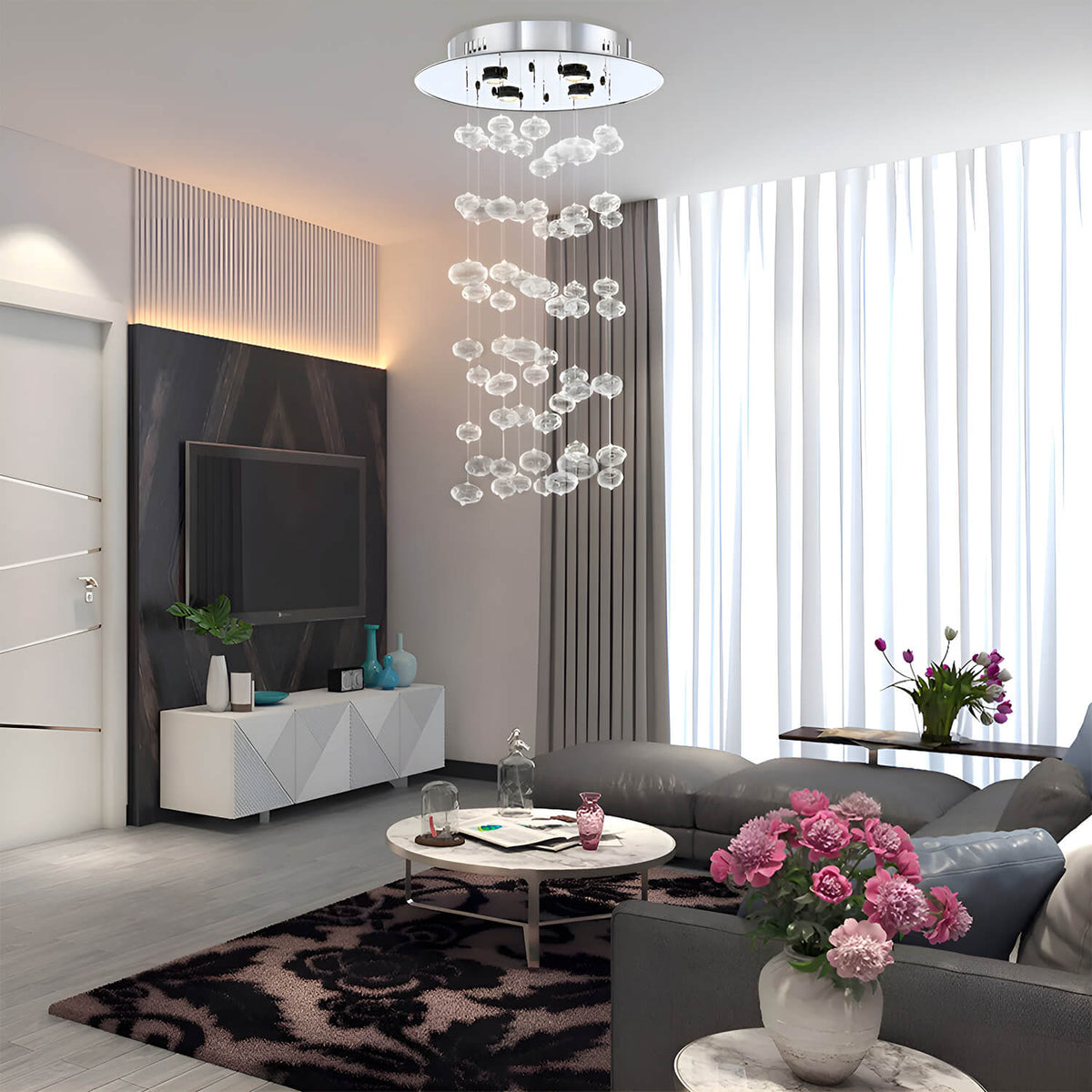 Lustre Bulles en Verre | Velia