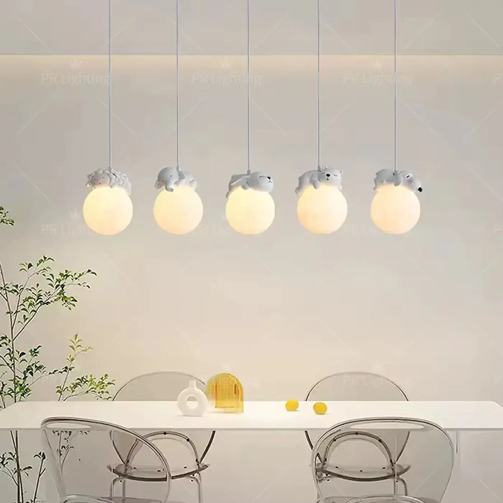 Lampe Suspendue Boules Animaux | Rilo