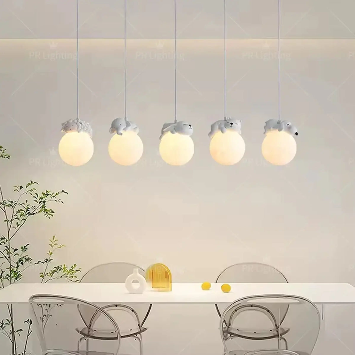 Lampe Suspendue Boules Animaux | Rilo