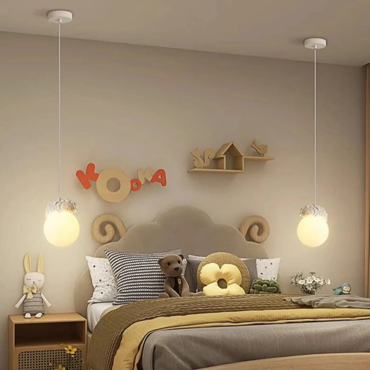 Lampe Suspendue Boules Animaux | Rilo