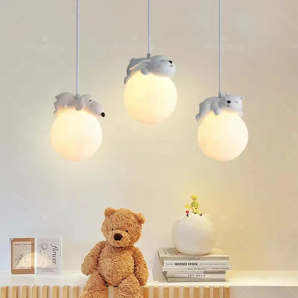 Lampe Suspendue Boules Animaux | Rilo