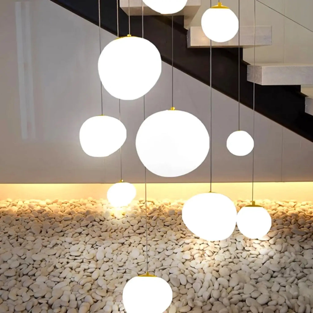 Lampe Suspendue Cascade à Boules Lumineuses | Sila