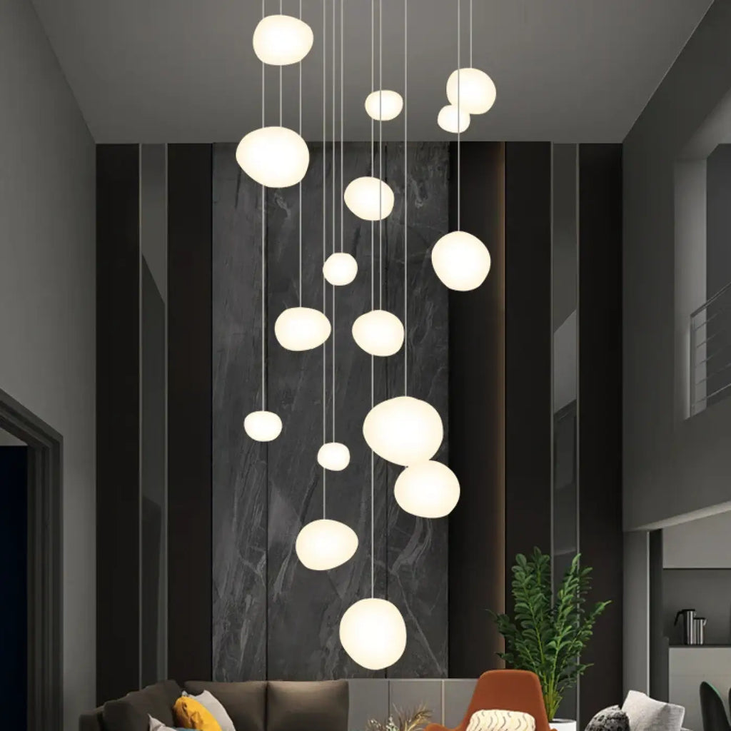 Lampe Suspendue Cascade à Boules Lumineuses | Sila