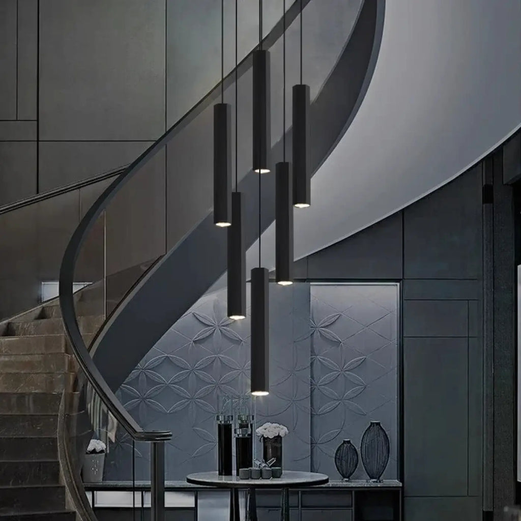 Suspension Cascade Cylindres Noirs | Jana