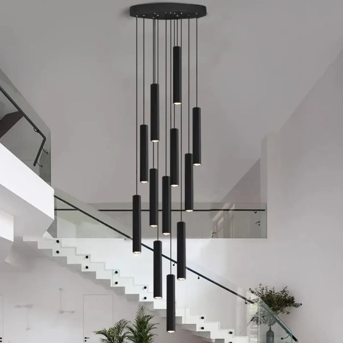 Suspension Cascade Cylindres Noirs | Jana