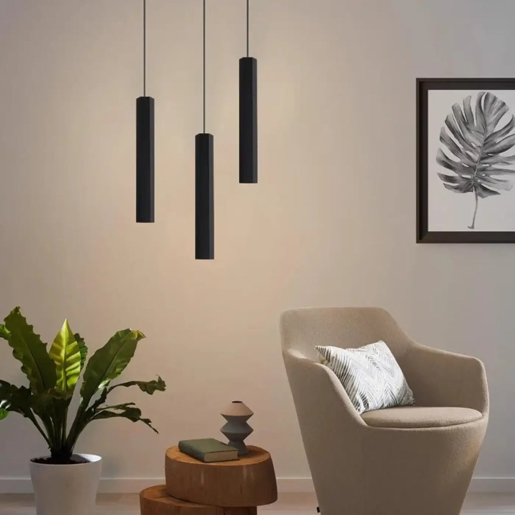 Suspension Cascade Cylindres Noirs | Jana