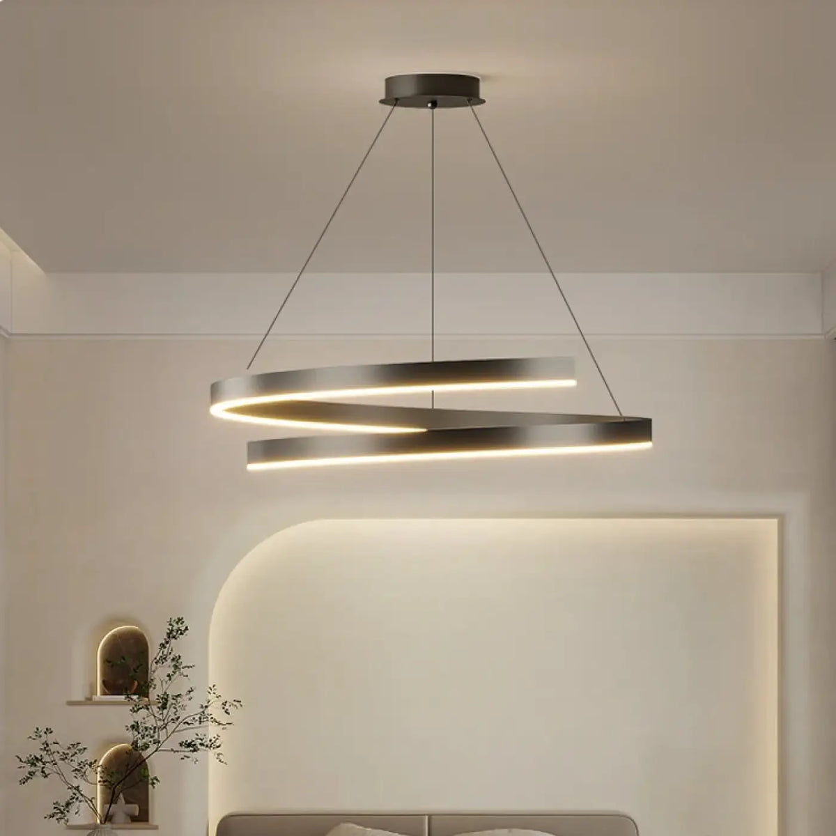 Lampe Suspendue LED à Anneaux Lumineux | Eli