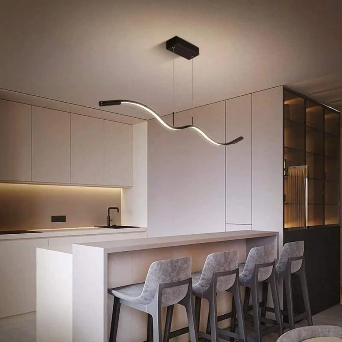 Suspension Cuisine Design Linéaire | Numo