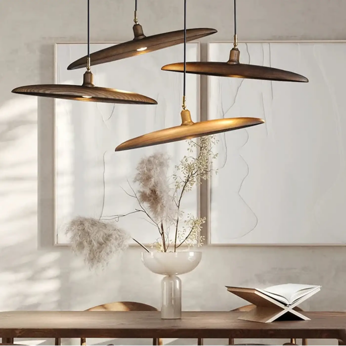 Lampe Suspendue Zen en Bois Naturel | Gasa