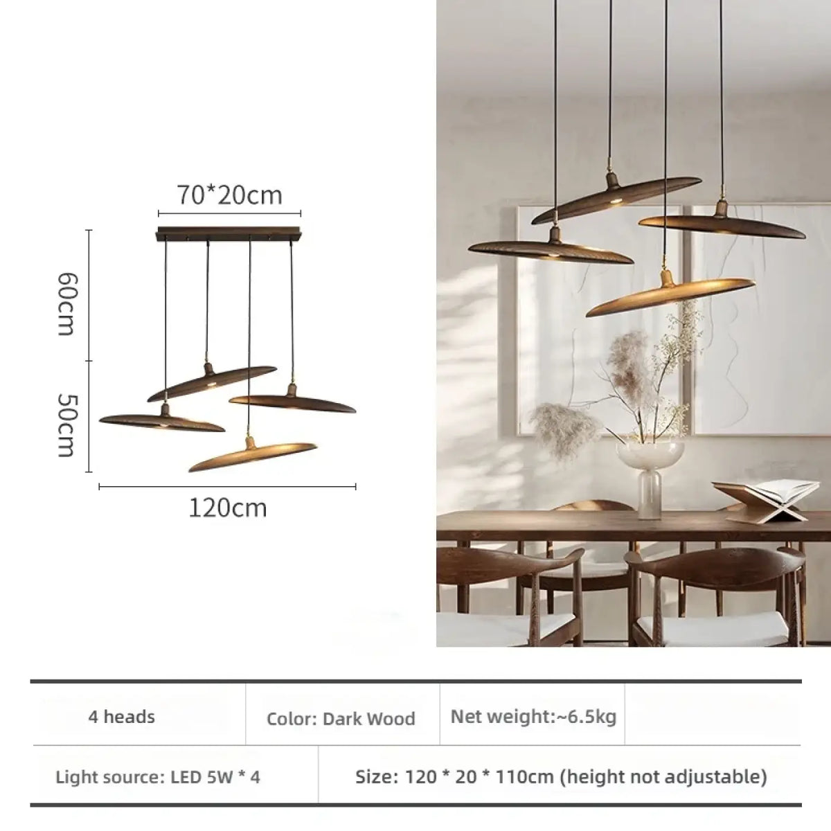 Lampe Suspendue Zen en Bois Naturel | Gasa