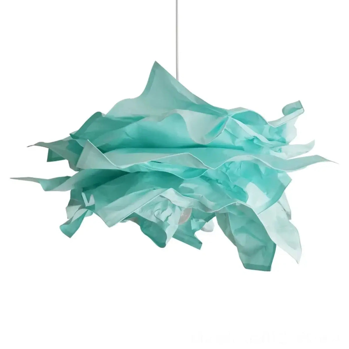 Suspension Artistique en Papier Froissé Multicolore | Jaka