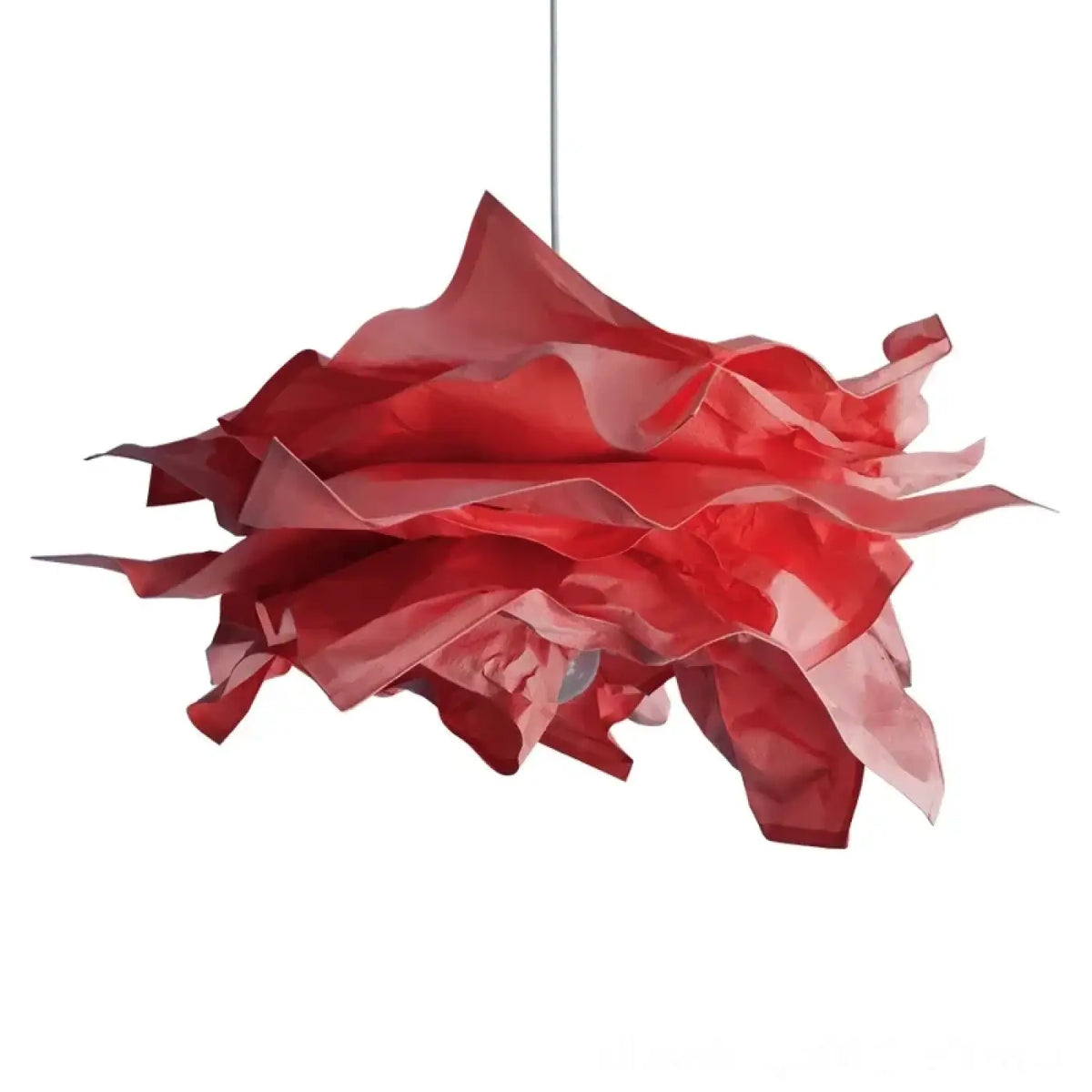 Suspension Artistique en Papier Froissé Multicolore | Jaka