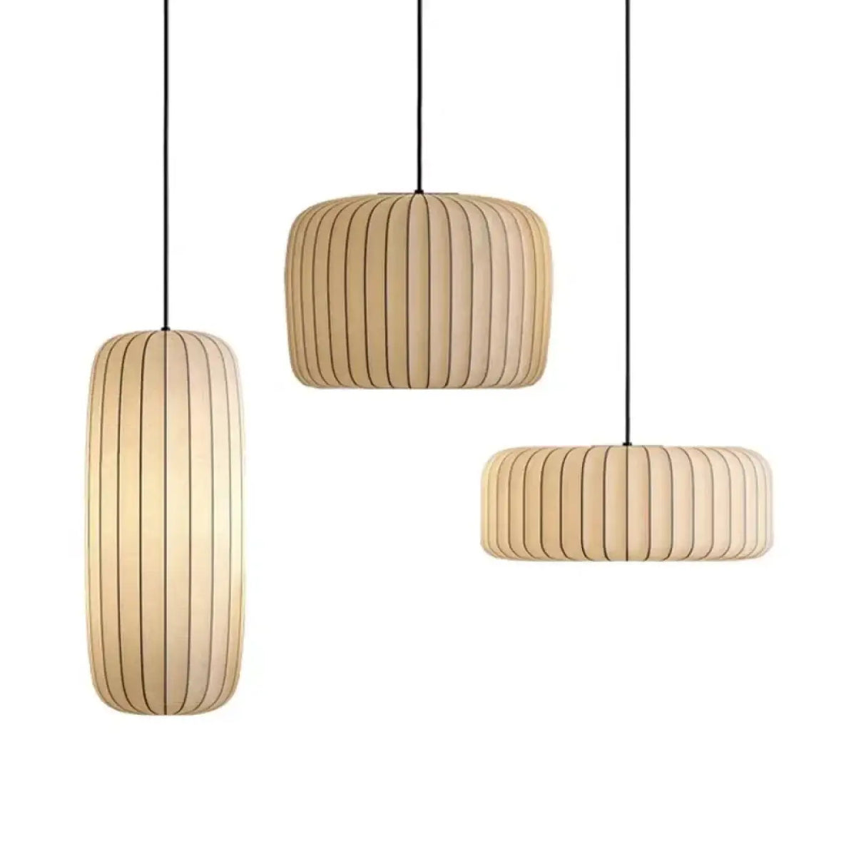 Suspension Contemporaine en Tissu Plissé | Gara