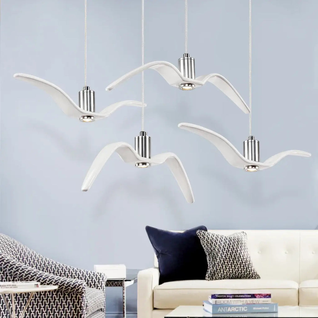 Lampe Suspendue Envol D’oiseaux Décorative | Damo