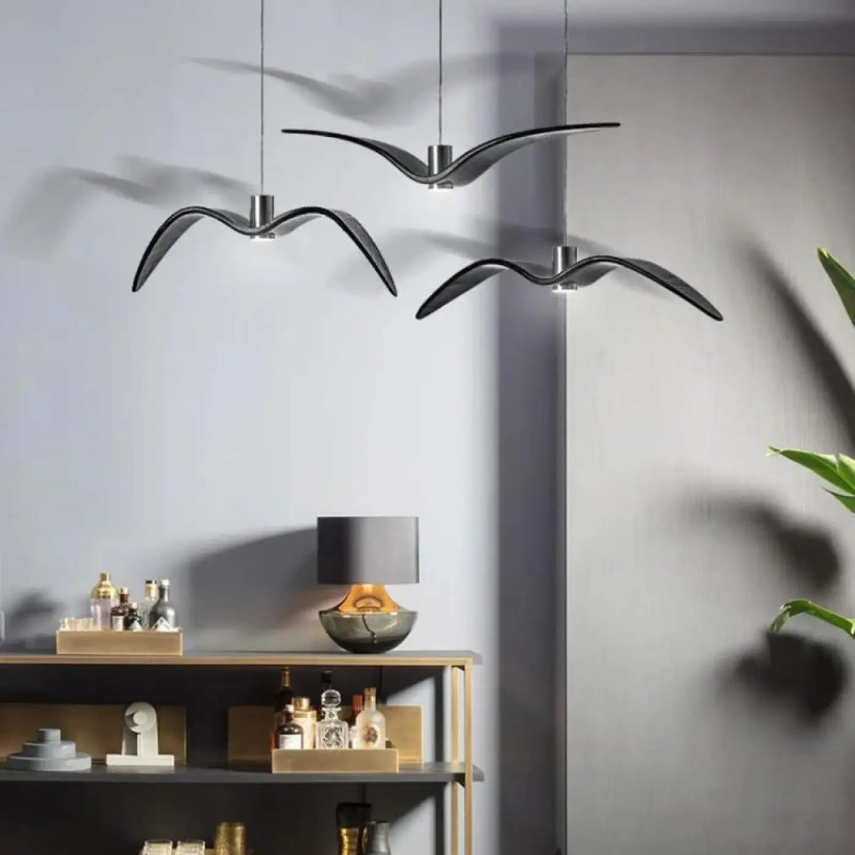Lampe Suspendue Envol D’oiseaux Décorative | Damo